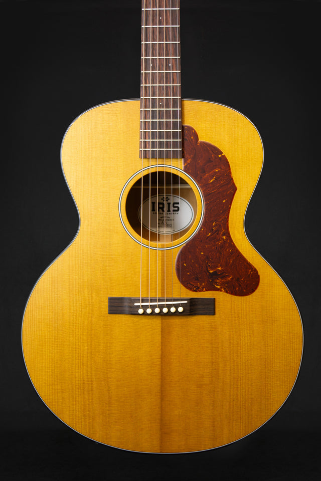 Iris AB Natural Model Small Jumbo Acoustic Guitar