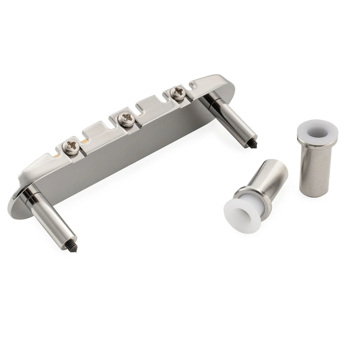Musiclily Ultra BJ004 52.5mm Offset Bridge with Solid Brass Saddles for Jazzmaster Jaguar Style Guitars