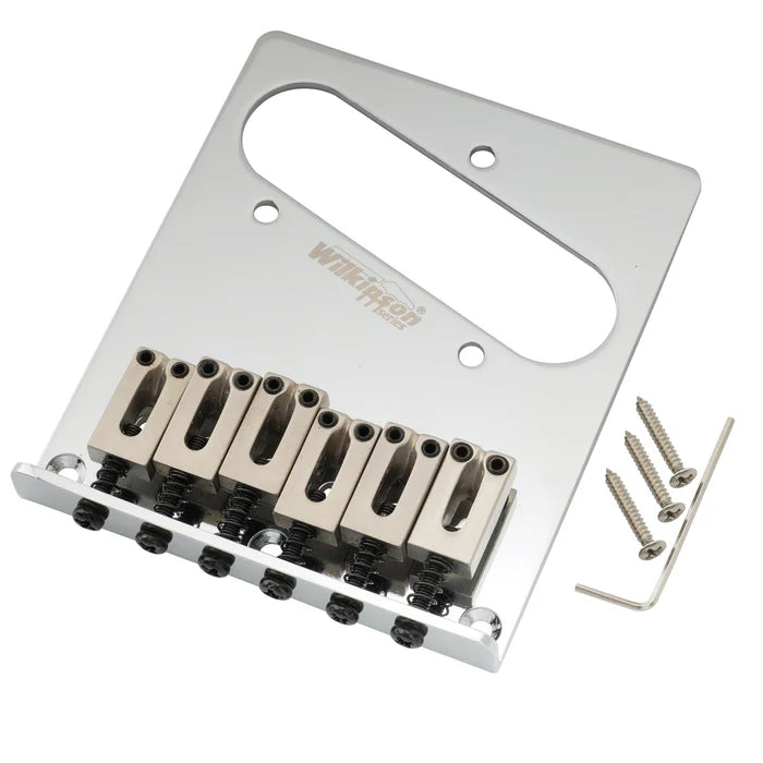 Wilkinson M Series 52.5mm Guitar Bridge with 6 Modern Style Saddles