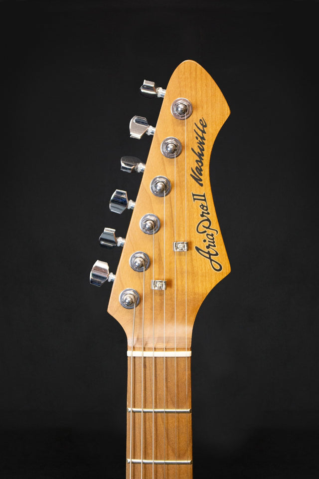 Aria Pro II 615 GTR Nashville Electric Guitar Black - Electric Guitars - Aria