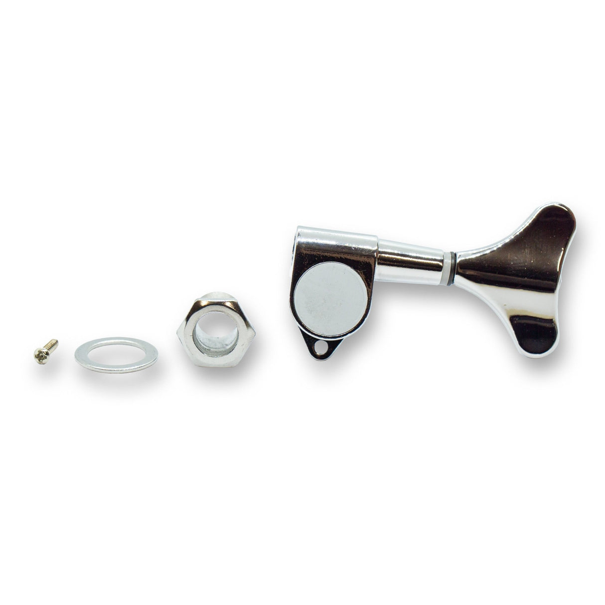 Bass Machine Head Left Handed Set 4IL (For Right Handed Bass, Black or Chome) - Parts - WM Guitars