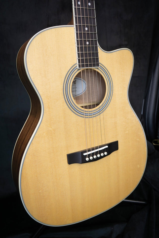 Cort Pure OCSF NS All Solid Electro Acoustic Guitar - Acoustic Guitars - Cort