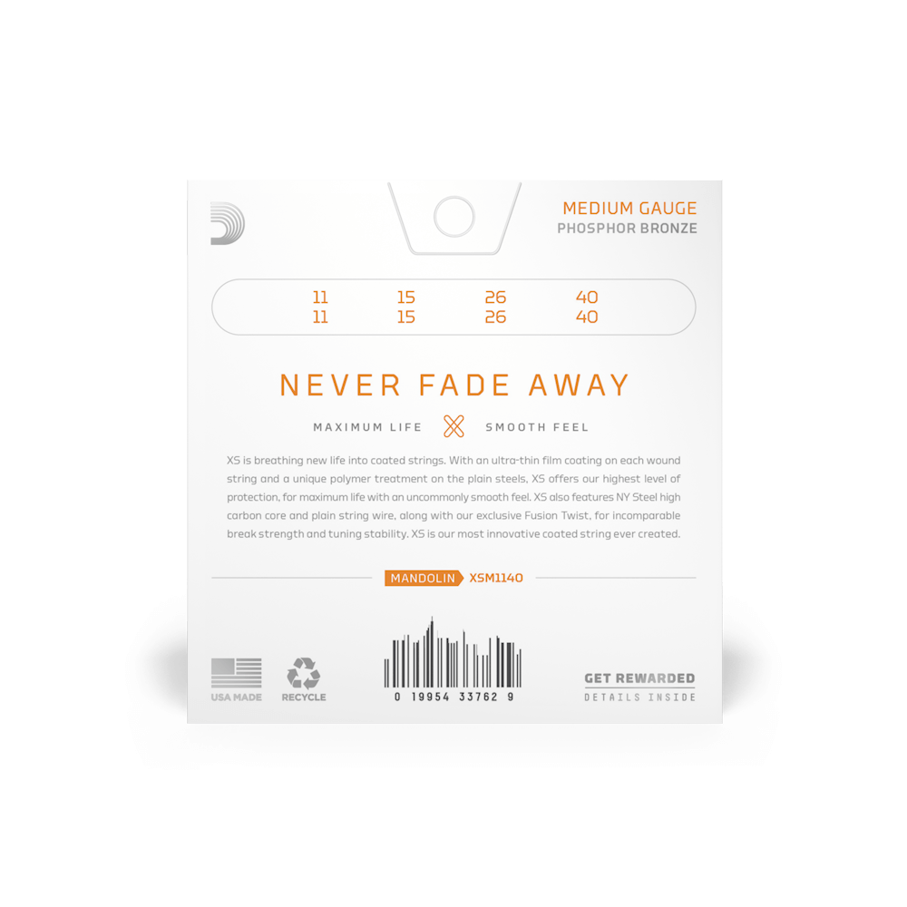 D'Addario XS Phosphor Bronze Mandolin Strings (Various) - Strings - D'Addario