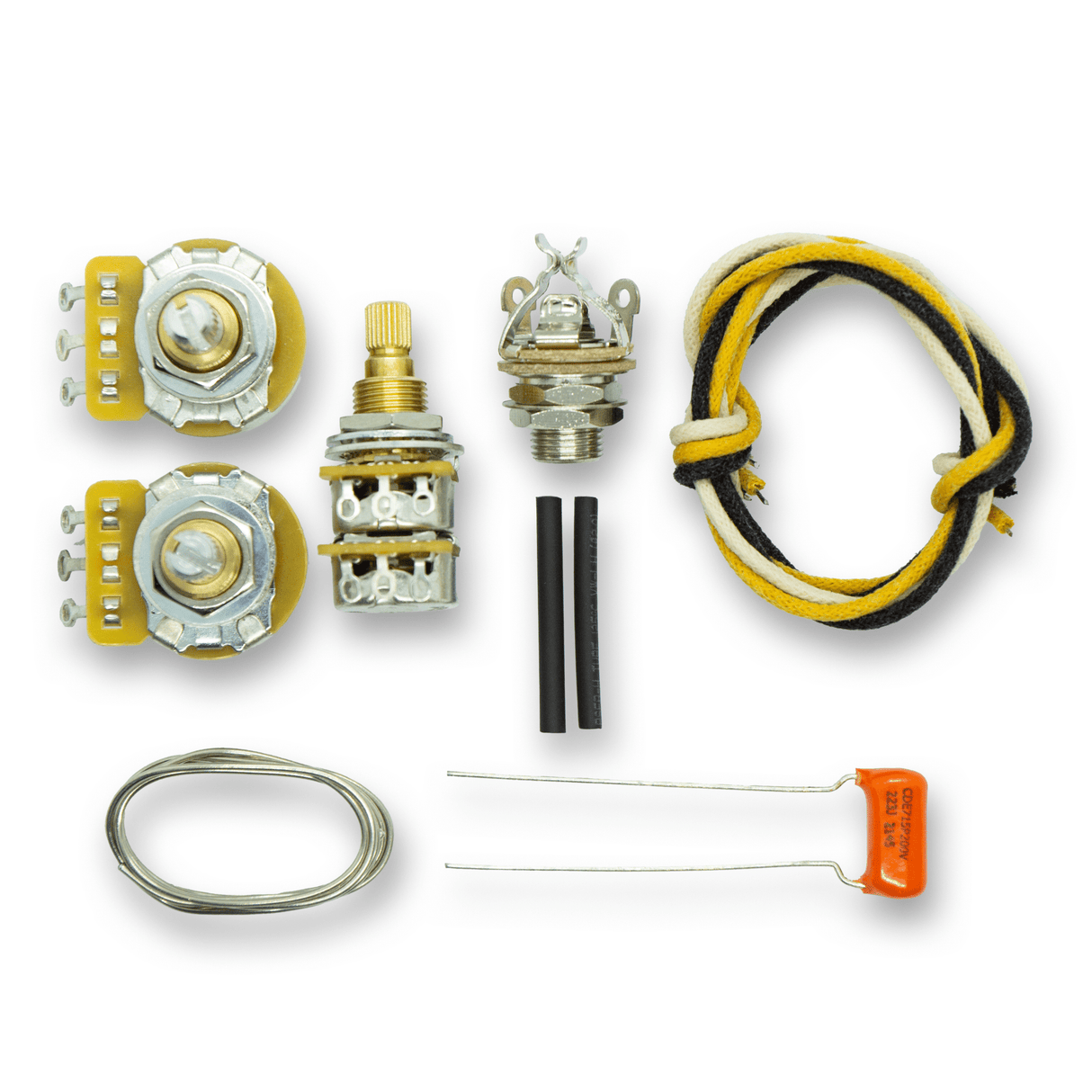 Deluxe J & PJ Bass Wiring Upgrade Kit (CTS, Sprague, Pure Tone, Bourns) - parts - WM Guitars