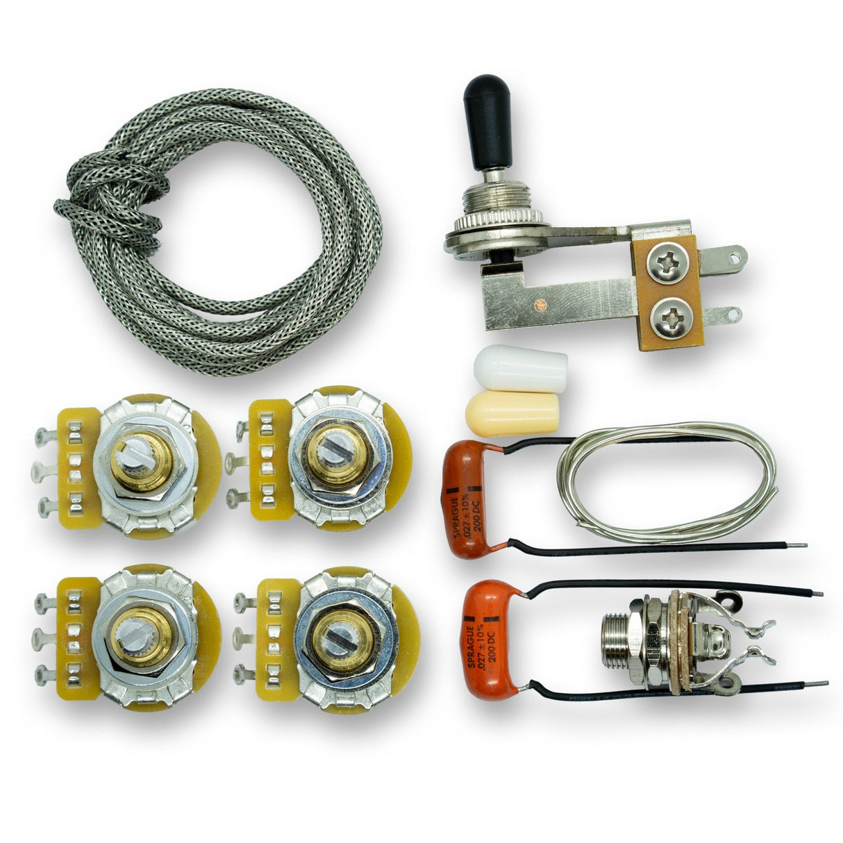Deluxe Vintage 335 Wiring Upgrade Kit (CTS Vintage Taper, Puretone, NOS Sprague) - Parts - WM Guitars