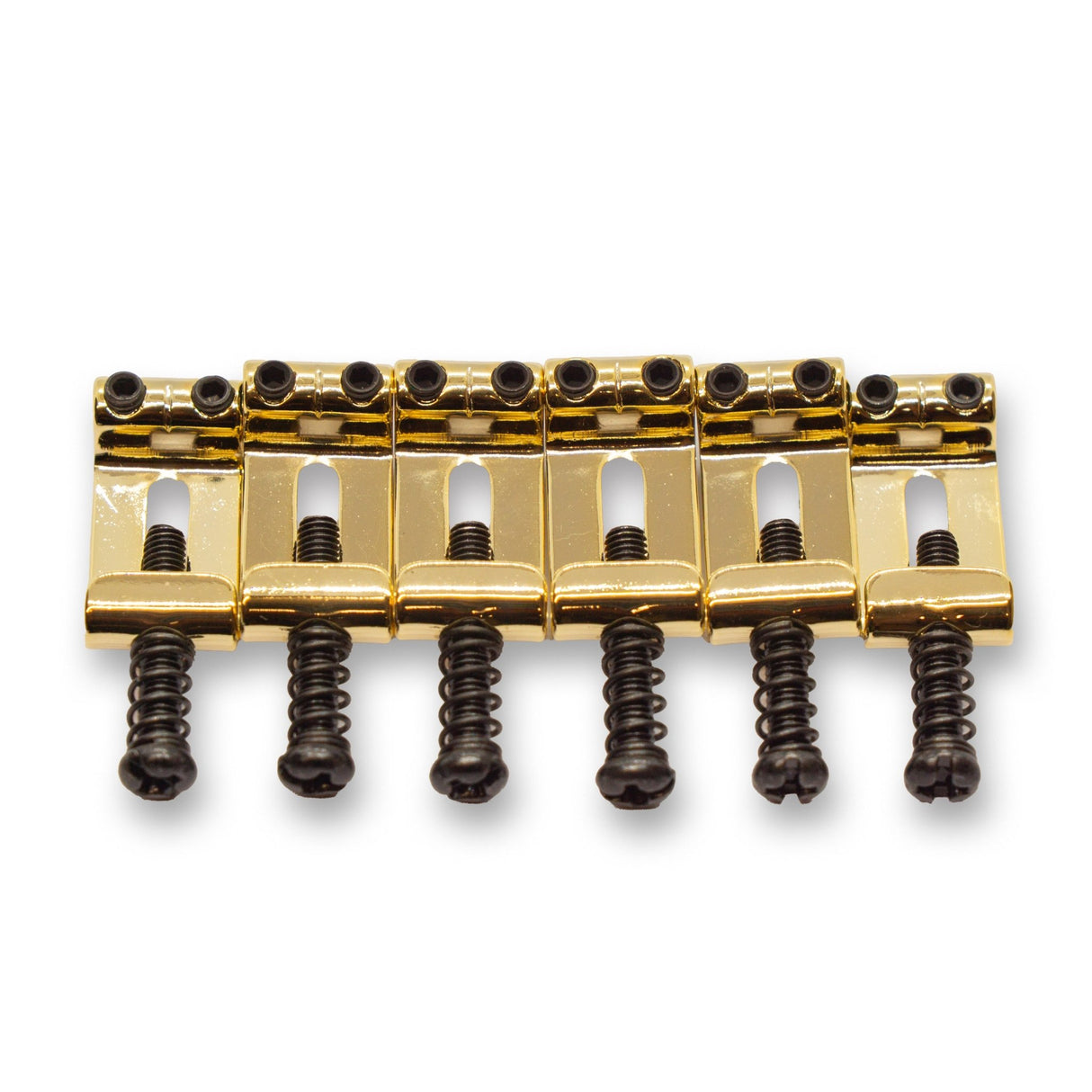 Folded Stainless Steel Saddles (Various Finishes & String Spacings) - Parts - WM Guitars