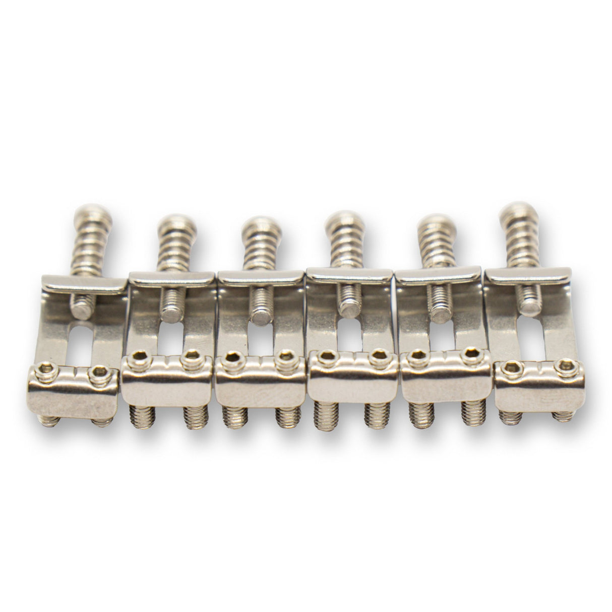 Folded Stainless Steel Saddles (Various Finishes & String Spacings) - Parts - WM Guitars
