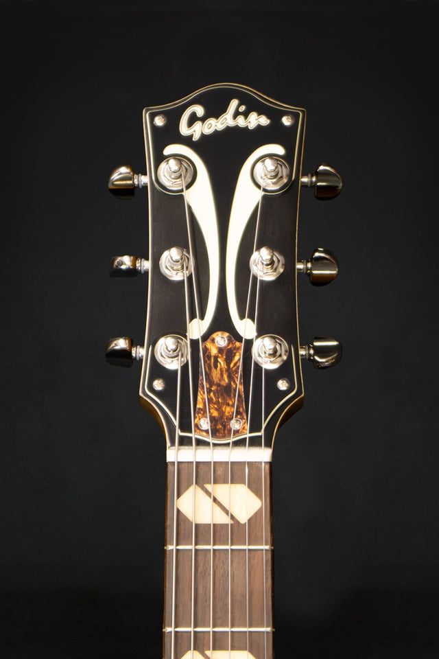 Godin 5th Avenue Jumbo P90 Hollow Body Guitar Harvest Gold - Hollow Body - Godin