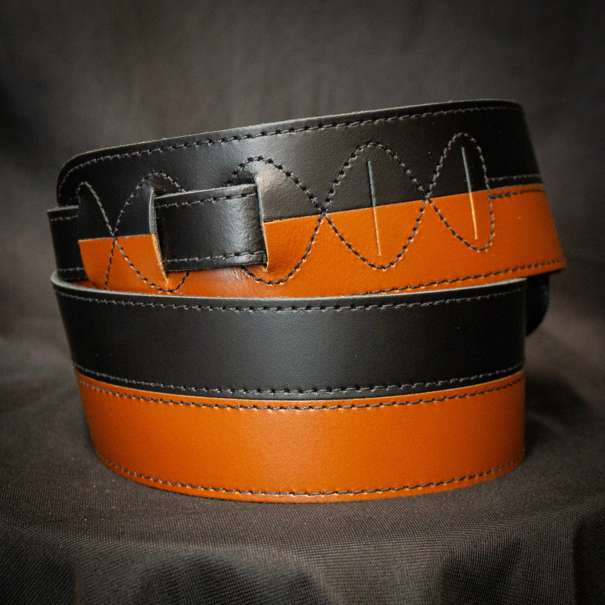 Leathergraft 2 Tone Guitar Strap (Various Colours) - Straps - Leathergraft