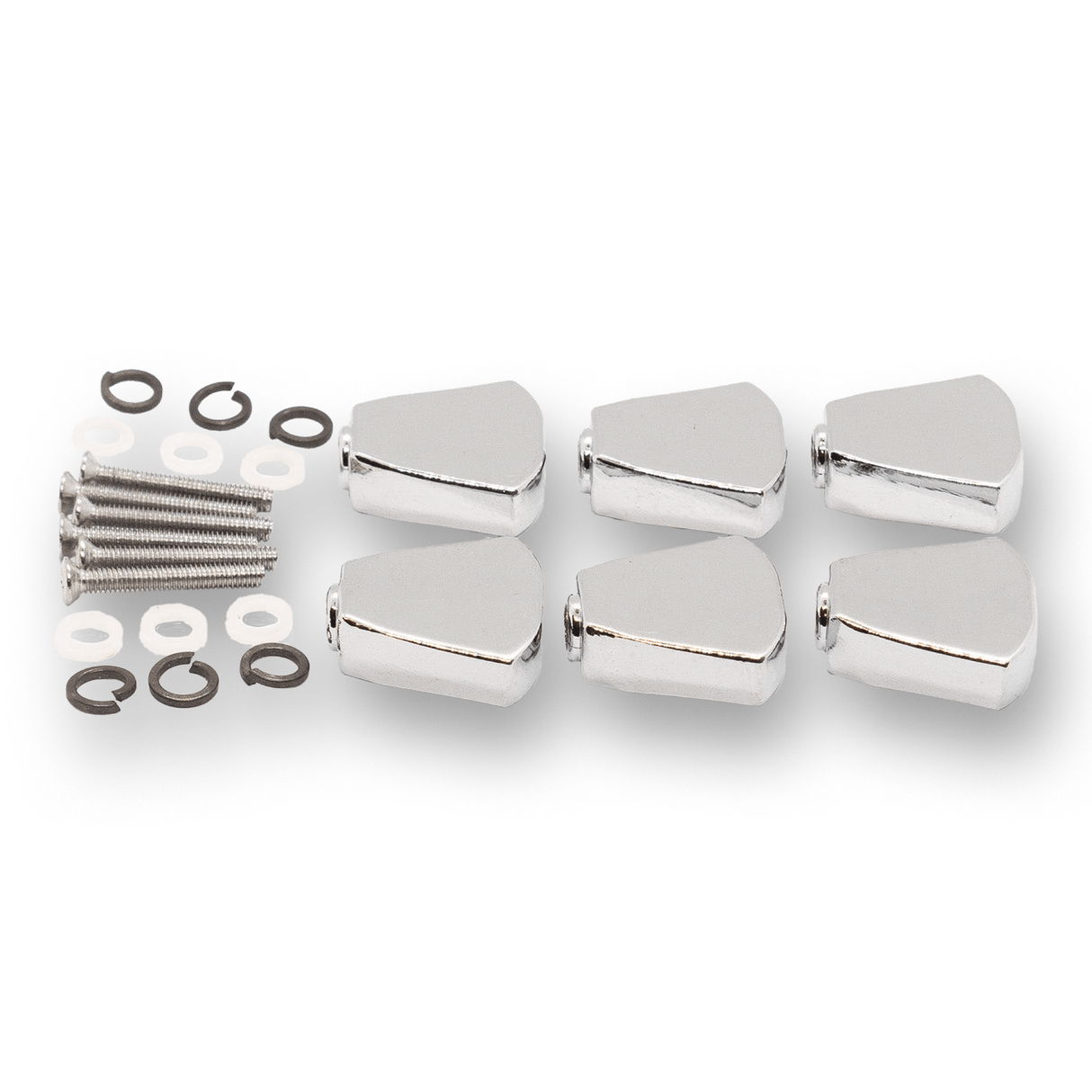 Machine Head Buttons and Fittings x6 Keystone/Tulip (Various Finishes) - parts - WM Guitars