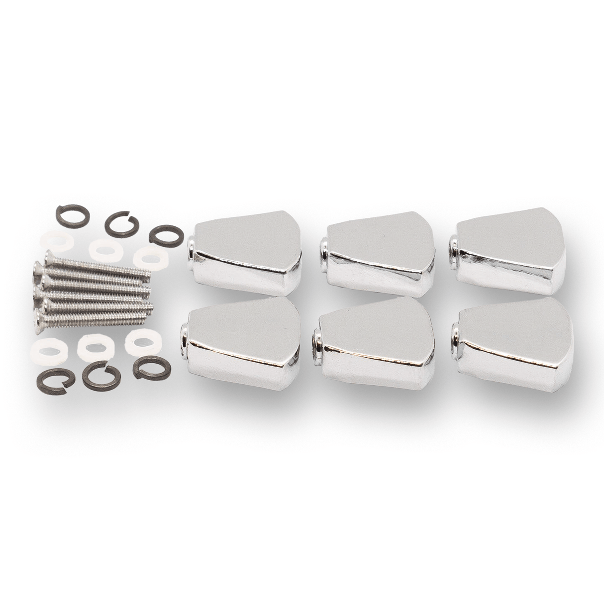 Machine Head Buttons and Fittings x6 Keystone/Tulip (Various Finishes) - parts - WM Guitars