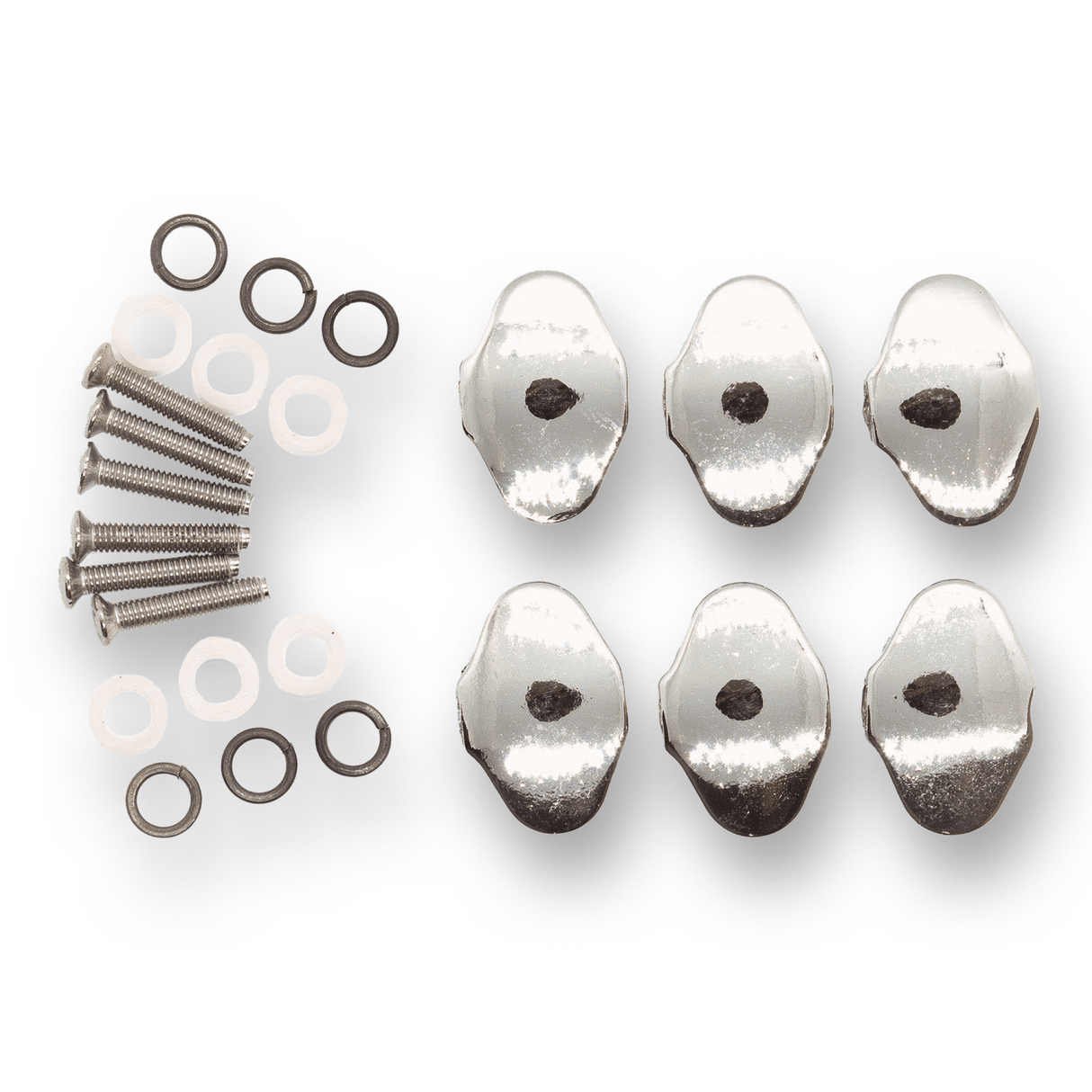 Machine Head Buttons and Fittings x6 Kluson Style (Various Finishes) - parts - WM Guitars