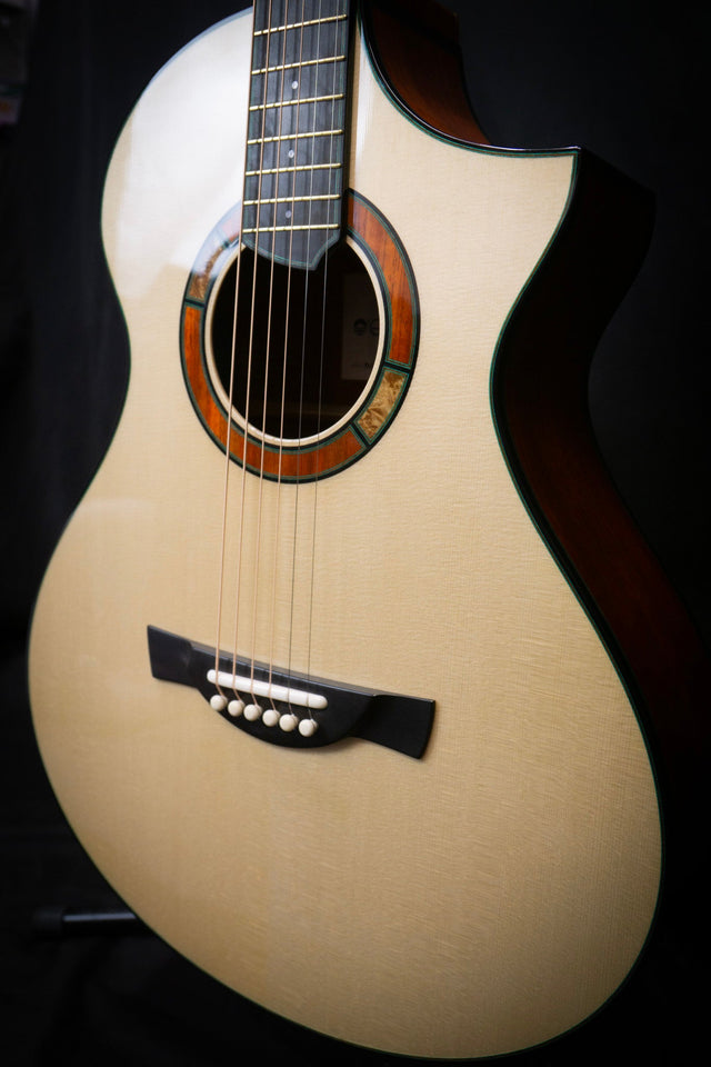 O'Gorman Moir #2824 BC Handmade Acoustic Guitar (Engelmann Spruce & Padauk) - Acoustic Guitars - O'Gorman
