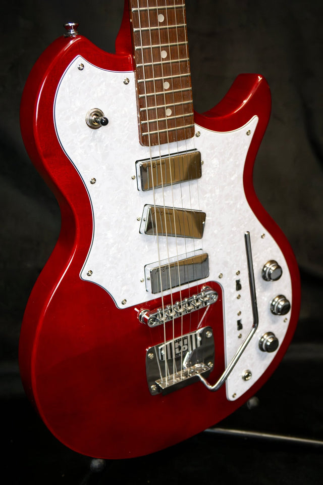 Rapier Deluxe Thru Red Electric Guitar - Electric Guitars - Rapier