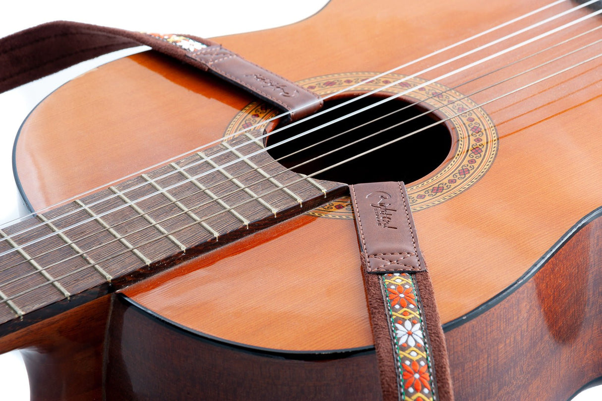 RightOn! Classical Guitar Dual Hook Rumba Brown - Straps - RightOn!