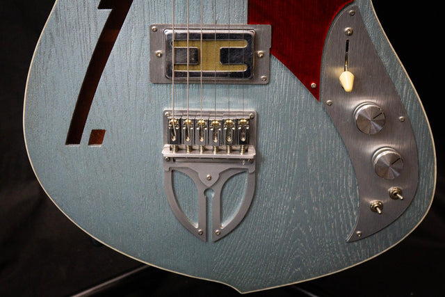 Zona Isca Custom Ice Blue Handmade Electric Guitar - Electric Guitars - Zona