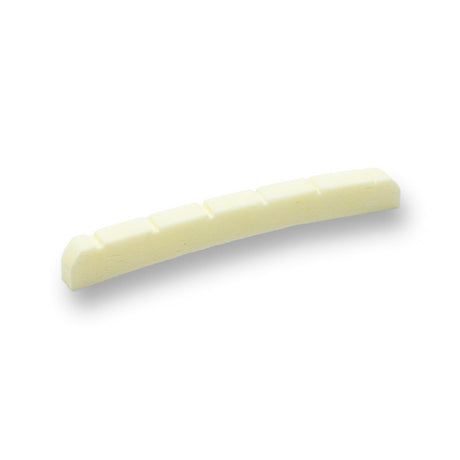 43mm Bone Electric Guitar Nut (Bleached, Slotted, Radius Options) - parts - WM Guitars