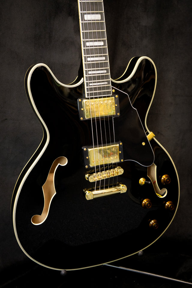 Gould Union Black GE50BK Semi-Hollow Guitar