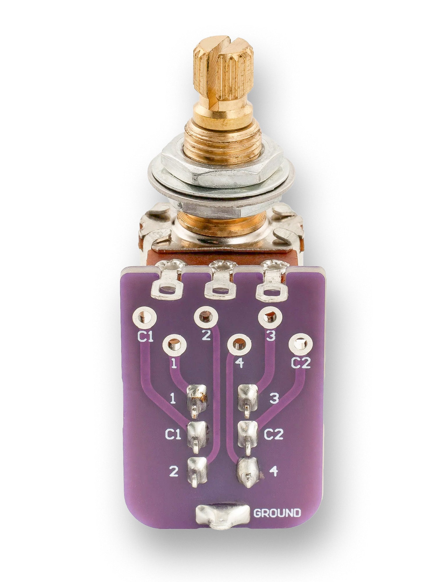 Musiclily Pro Push Pull Audio (Log) Medium Split Shaft 500K Pot