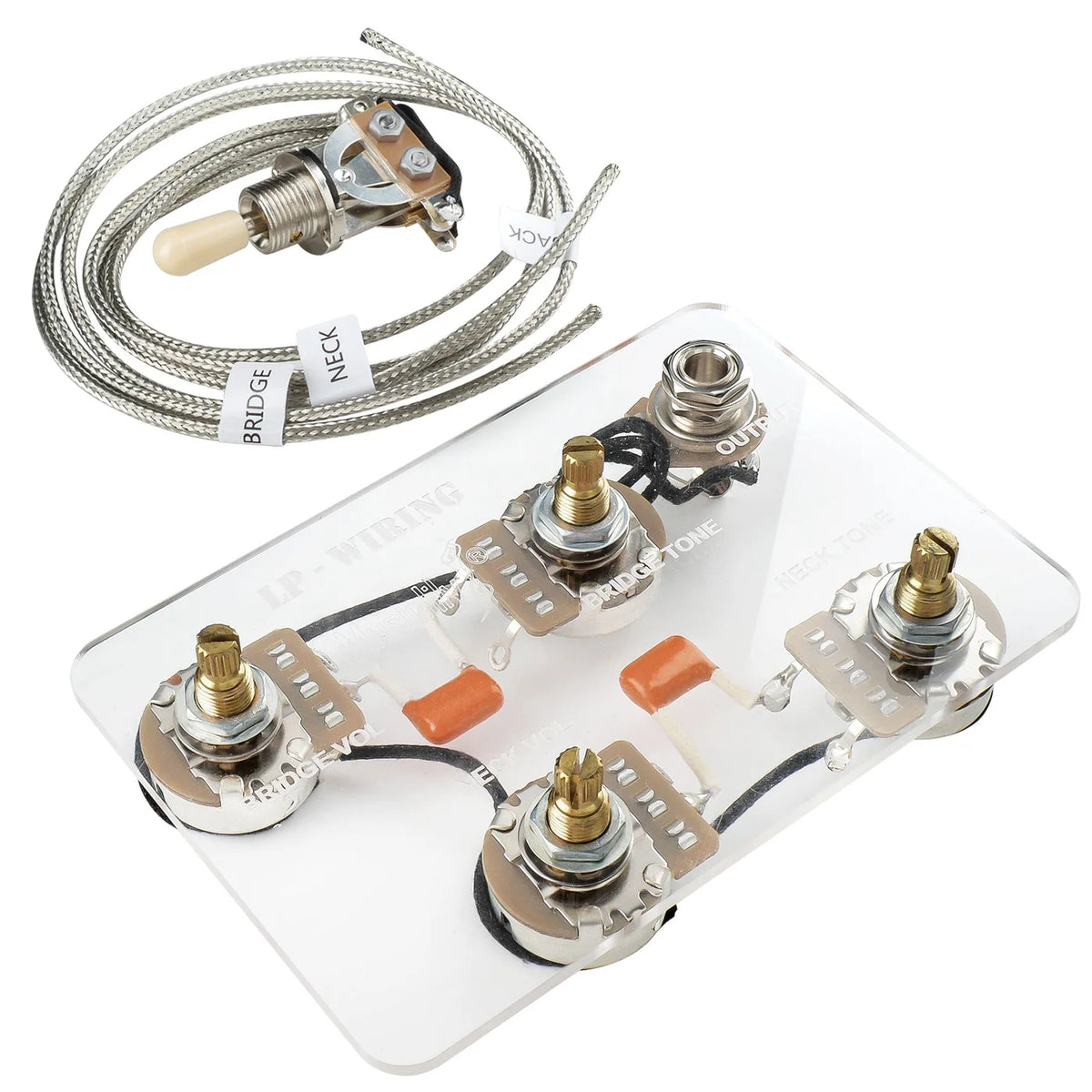 Musiclily Pro LP STD Vintage 50s Pre-wired Harness Kit Upgrade for LP Style Electric Guitar