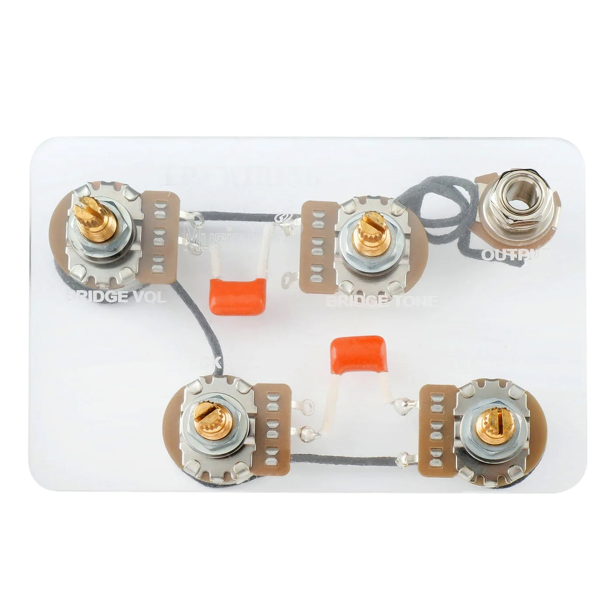 Musiclily Pro LP STD Vintage 50s Pre-wired Harness Kit Upgrade for LP Style Electric Guitar
