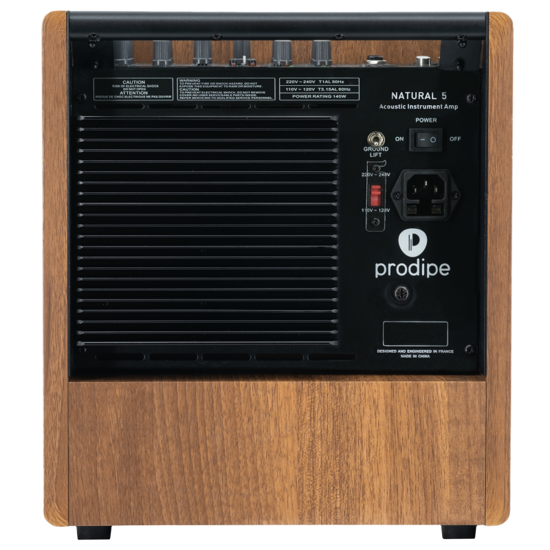 Prodipe Natural 5 V2 Walnut Wood Acoustic Amp