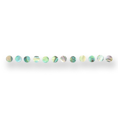Abalone Dot Fretboard Inlays x12 (Various Sizes) - Parts - WM Guitars