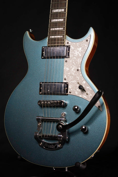 Aria 212 MK2 Bowery Chambered Electric Guitar (Phantom Blue) - Electric Guitars - Aria