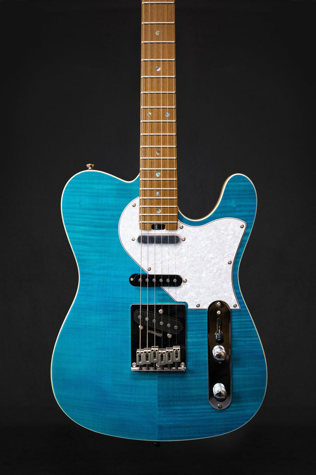 Aria Pro II 615 MK2 Nashville Electric Guitar Turquoise Blue - Electric Guitars - Aria