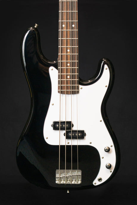 Aria Pro II STB PB Black Precision Bass - Bass Guitars - Aria