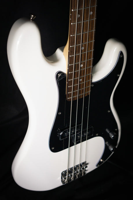 Aria Pro II STB PB/B Precision Bass White - Bass Guitars - Aria