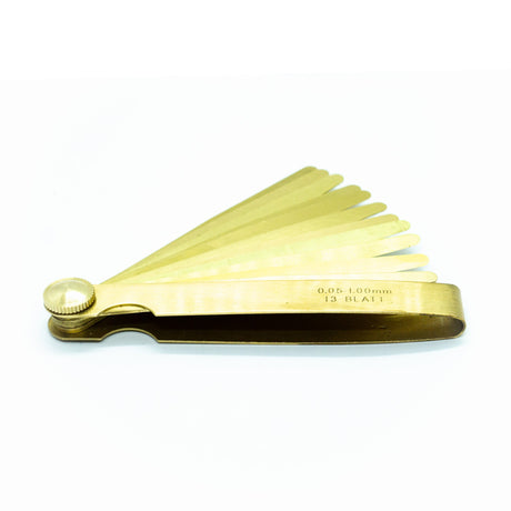 Brass Metric Feeler Gauge 0.05 - 1.00mm - Tools - WM Guitars