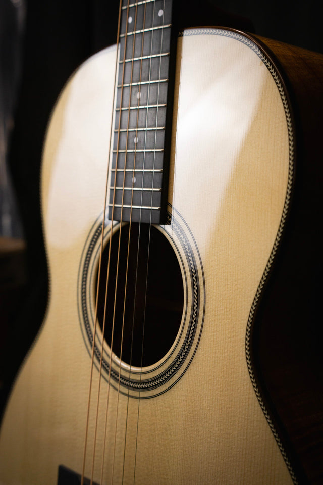 BSG 00045F Handmade Acoustic Guitar (Curly Koa & Spruce) - Acoustic Guitars - BSG