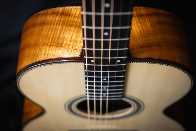 BSG 00045F Handmade Acoustic Guitar (Curly Koa & Spruce) - Acoustic Guitars - BSG