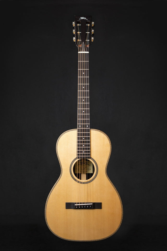 BSG P41 F Handmade Parlour Acoustic Guitar (Sitka Spruce & Exotic Ebony) - Acoustic Guitars - BSG