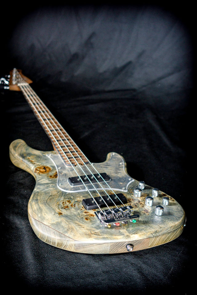 Cort GB Modern 4 - Charcoal Grey Burl - Bass Guitars - Cort