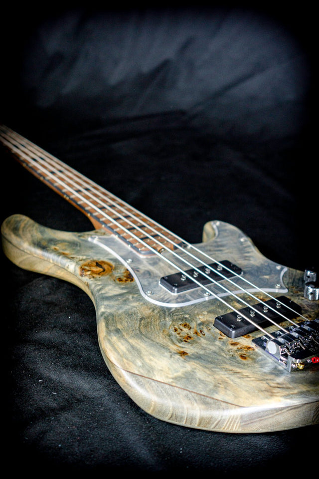 Cort GB Modern 4 - Charcoal Grey Burl - Bass Guitars - Cort