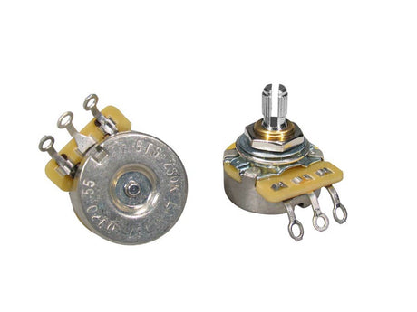 CTS Linear (Lin) Pot Short Split Shaft Vintage Dimple 250k & 500k - Parts - CTS