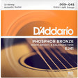 D'Addario Phosphor Bronze Acoustic 12 String Guitar Strings - Strings - D'Addario