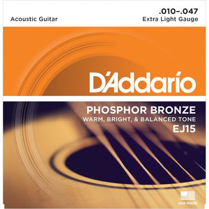 D'Addario Phosphor Bronze Acoustic Guitar Strings - Strings - D'Addario