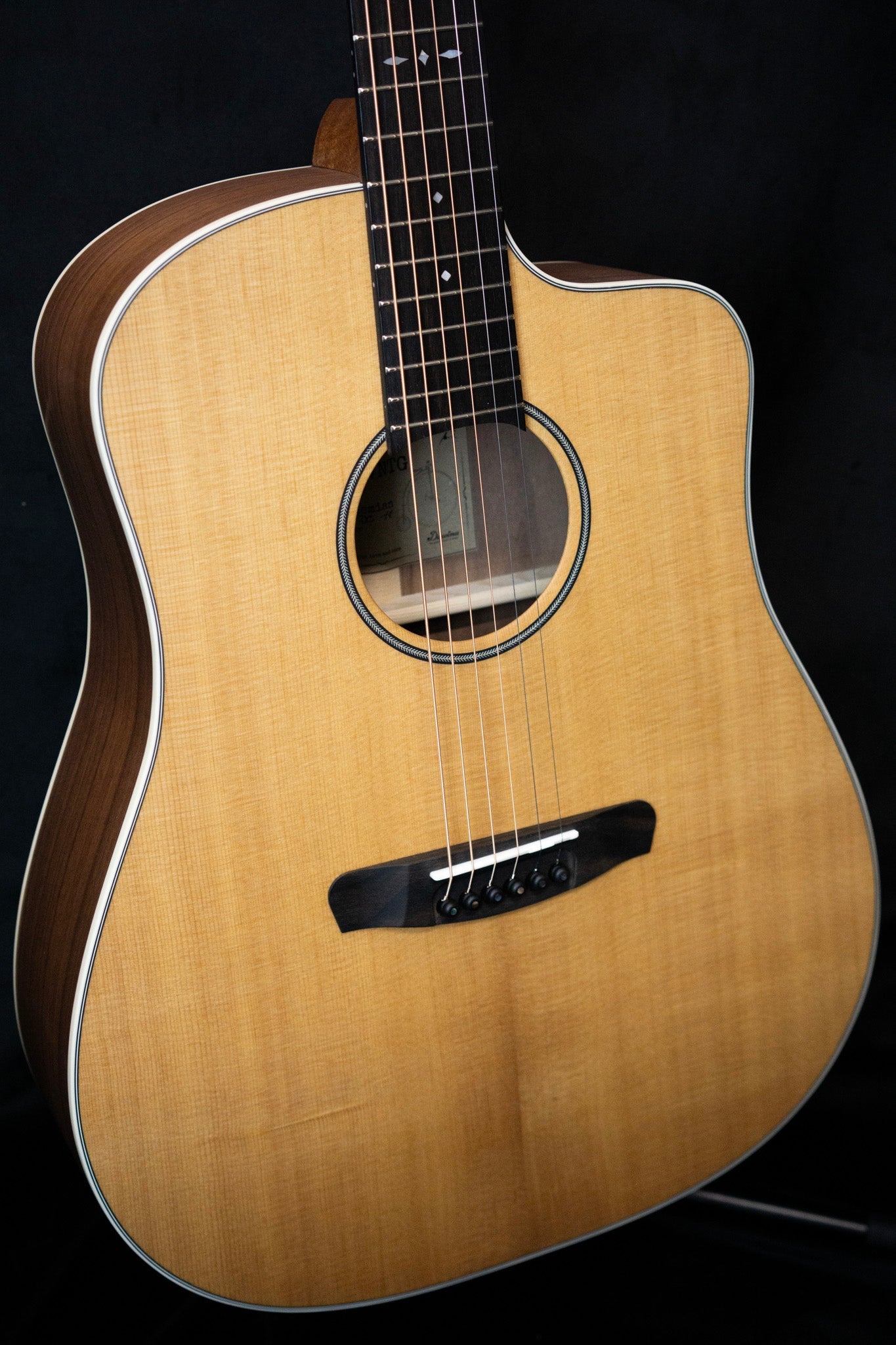 Dowina Bohemian DC TS Vintage Series Acoustic Guitar (Torrified Spruce & Walnut) - Acoustic Guitars - Dowina