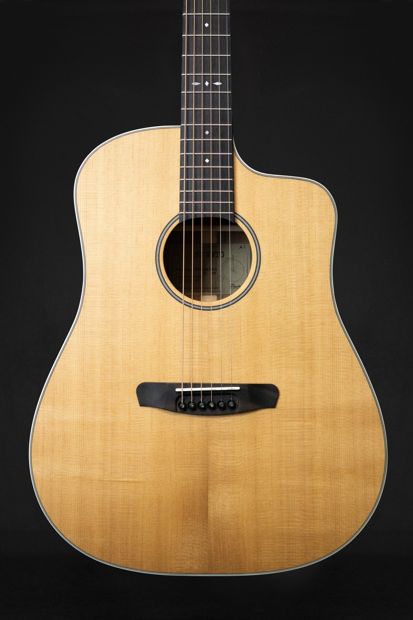 Dowina Bohemian DC TS Vintage Series Acoustic Guitar (Torrified Spruce & Walnut) - Acoustic Guitars - Dowina
