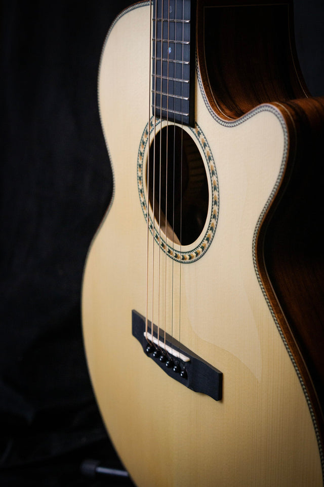 Dowina Danubius GACE DS Antique Series Electro - Acoustic Guitar (Dolomite Spruce & Ebony) - Acoustic Guitars - Dowina