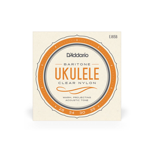 D'Addario Baritone Ukulele Strings Clear Nylon