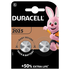 Duracell DL2025 Batteries CR2025 (2 Pack) - Batteries - Duracell