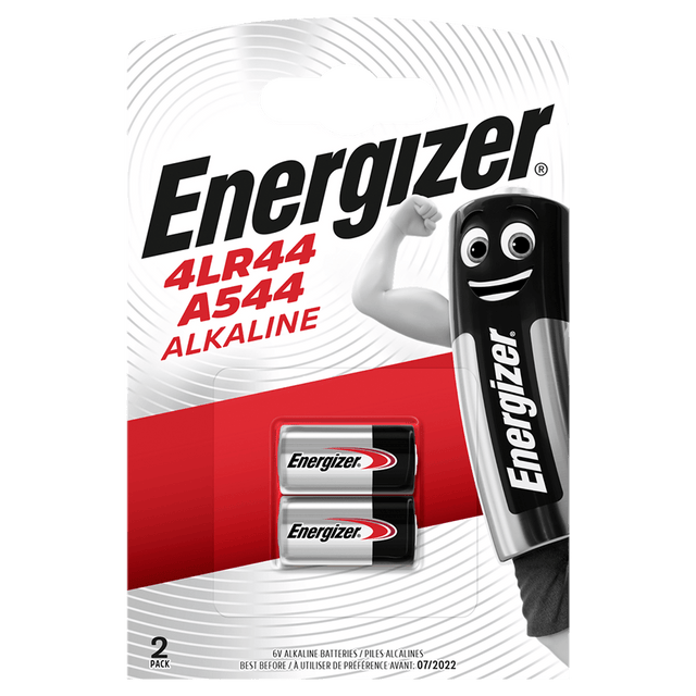 Energizer 4LR44 6V Alkaline Batteries A544 (2 Pack) - Batteries - Energizer