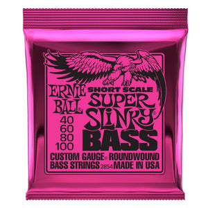 Ernie Ball Slinky Short Scale Bass Guitar Strings - Bass Strings - Ernie Ball