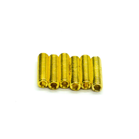 Grub Screws (Gold) x 6 - Parts - WM Guitars