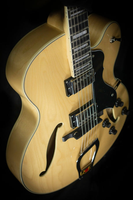 Hagstrom HJ500 Natural Gloss - Semi-Hollow - Hagstrom