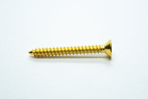 Humbucker Ring Screws (Gold) x 4 - Parts - WM Guitars